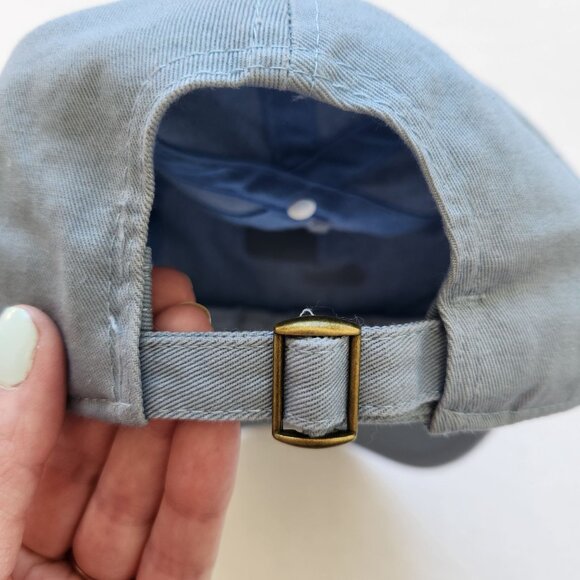 Cant Say No To Clicquot Adjustable Baseball Cap Blue Cotton Champagne Cute Girly - Picture 5 of 7